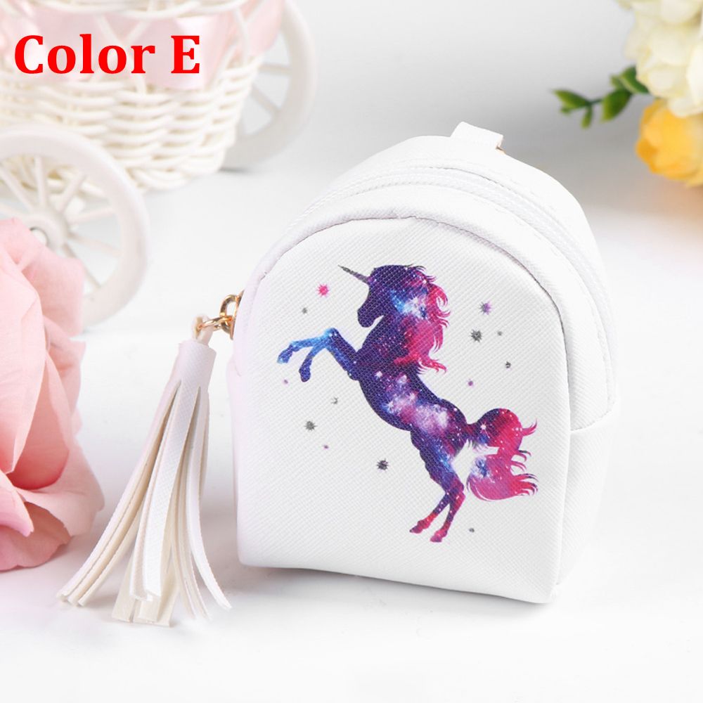 2023 Cartoon Women Girls Mini Coin Bag Cat Printed Coin Purse Keys Card Holder Wallet Money Bags Earphone Package Kids Gifts