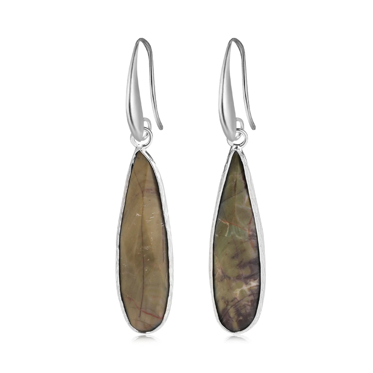 Rose Quartz Clear Quartz Teardrop Healing Earrings Jewelry