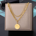 Stainless Steel Geometry Star Moon Butterfly Pendant Multilayer Chain Choker Necklace For Women Wedding Accessories Dropshipping - Charlie Dolly