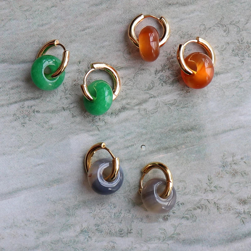 Turquoise Hoop Earrings