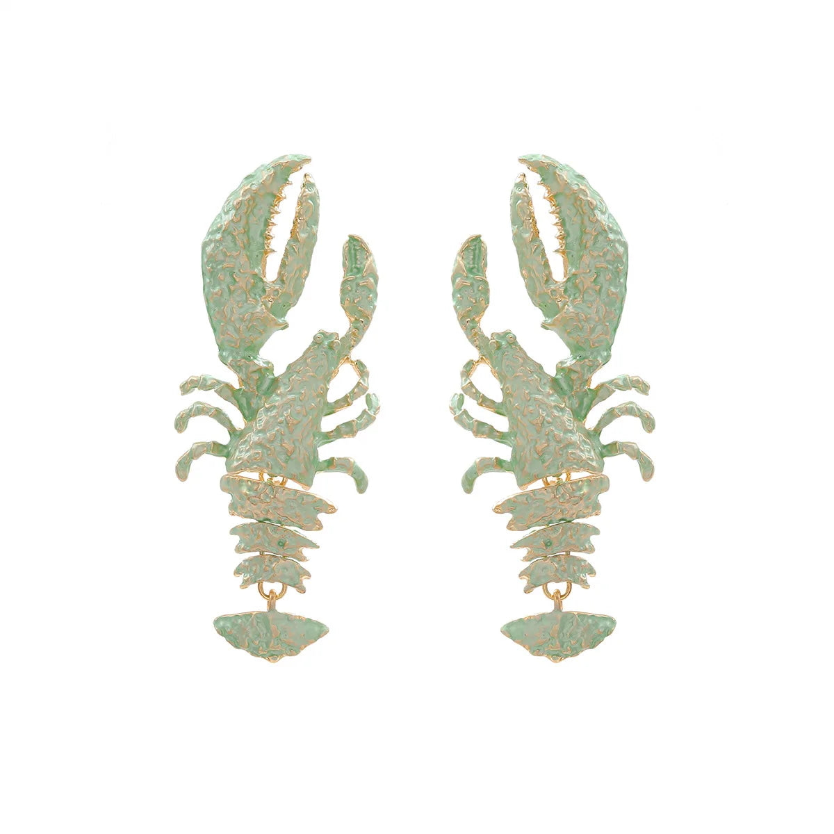 Enamel Lobster Ocean Drop Earrings Jewelry