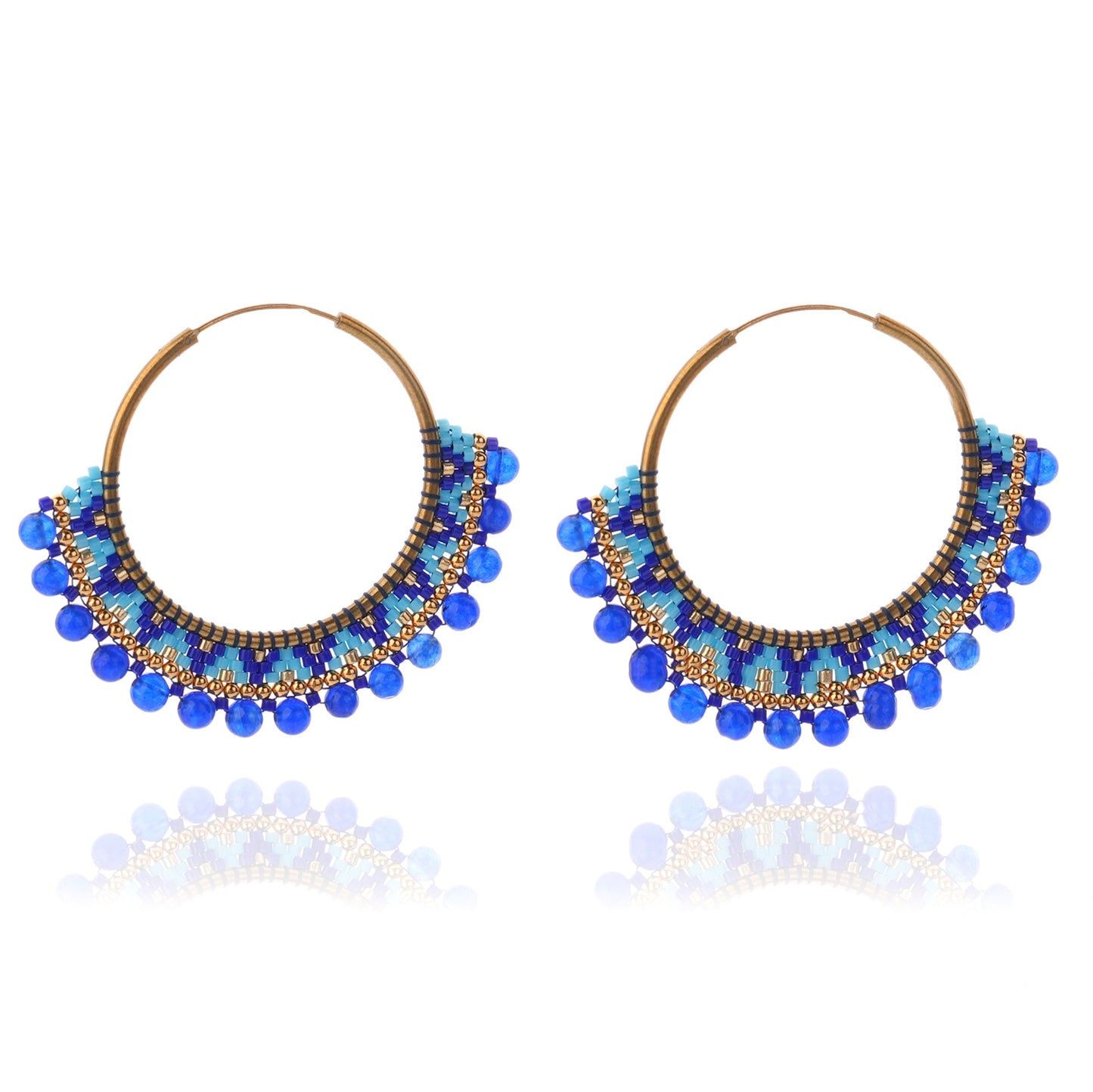 LIMAX Bohemian Earrings 2022 Beads Long Earrings Ethnic Style Drop Earings Fashion Jewelry Bijoux Femme Statement Earrings