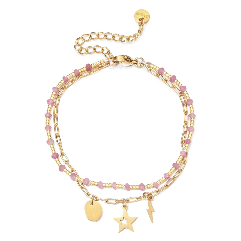 Evil Eye & Hamsa Hand Boho Bracelet
