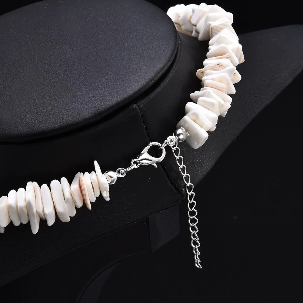 Hawaiian Puka Shell Adjustable Beach Necklace for Kids