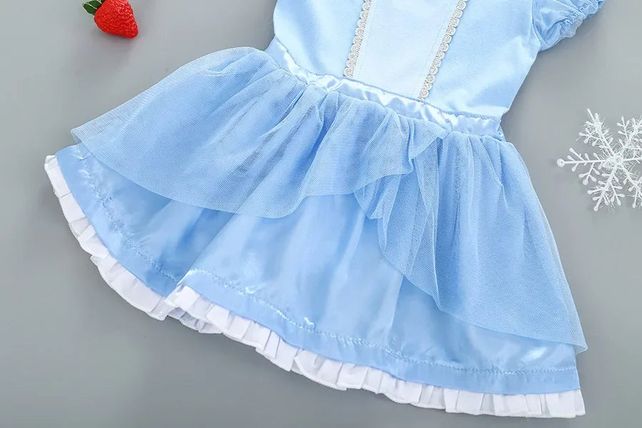 Baby Romper Tutu Dress with Headband Infant Baby Girl Princess Clothes Cute Design Kids Dress Halloween Party Costumes Outfit - Charlie Dolly