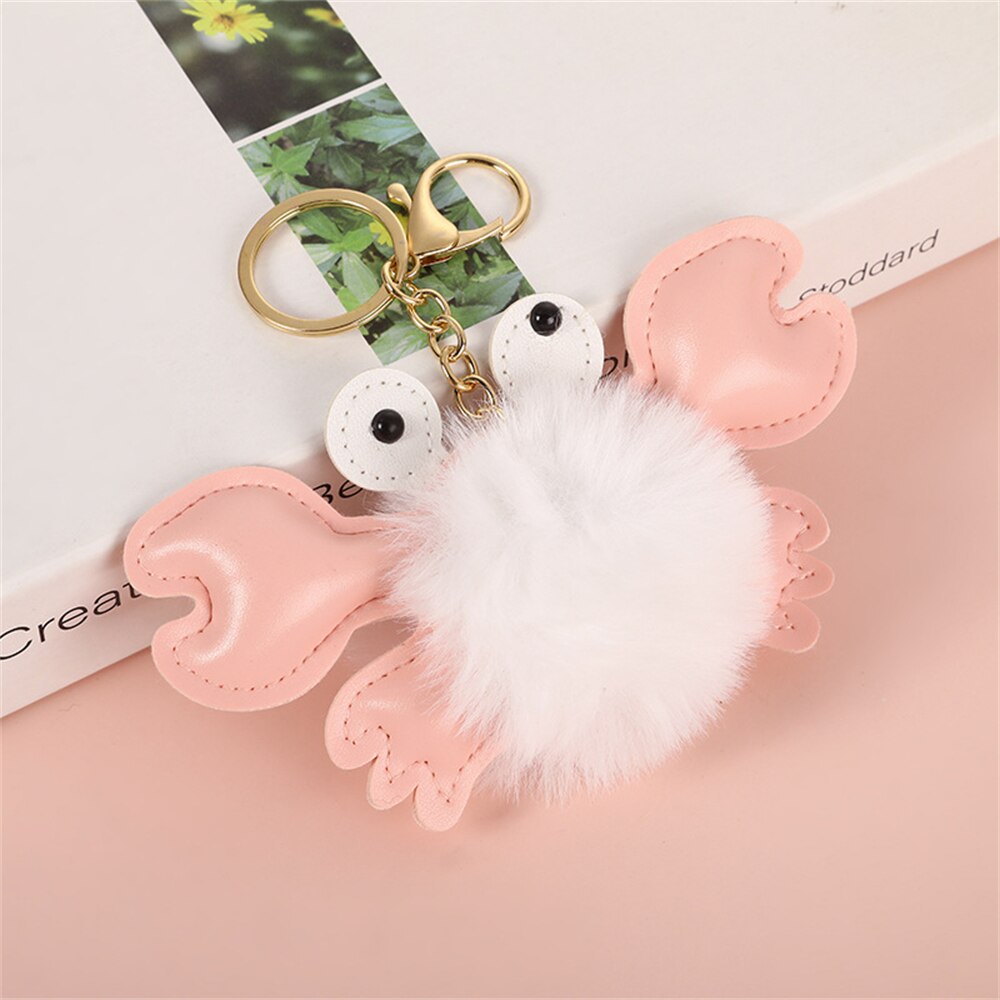 Cartoon Plush Owl Keychain With Sequin Girls Backpack Ornaments Fashion Soft Fluffy Pompom Animal Key Rings For Ladies Gifts
