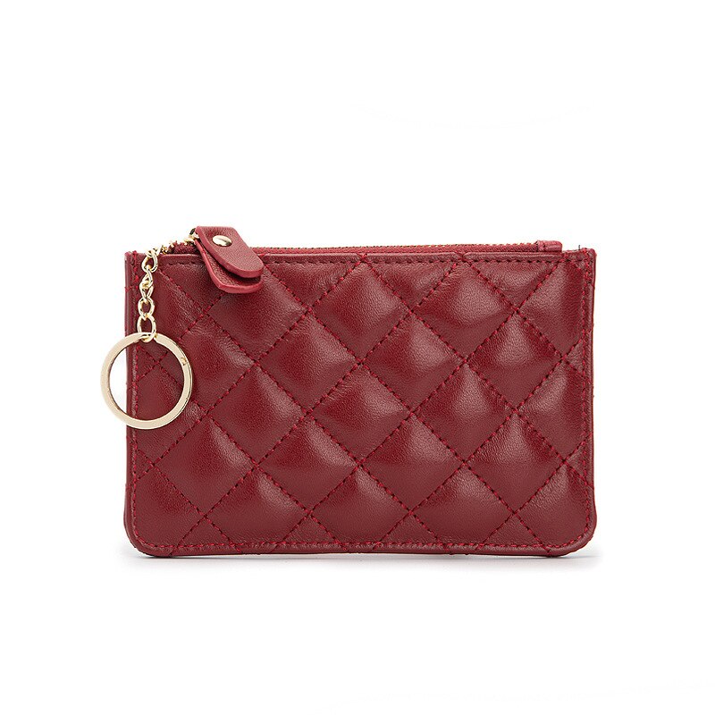 Leather Women Purse Small Wallet Change Coin Pouch Mini Zipper Money Clip Bags Children Pocket Wallets Key Holder - Charlie Dolly