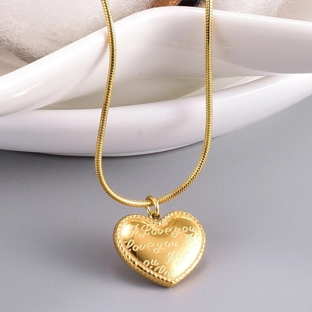 Genuine 14k Gold Color Necklace For Women Water Wave Chain Snake Bone/starry/Cross Chain 18 inches Necklace Pendant Fine Jewelry