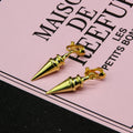 Anime SPY×FAMILY Yor Forger Cosplay Earrings Drop Golden Tapered Punk Women Ear Clips Fans Costumes Jewelry Gift - Charlie Dolly