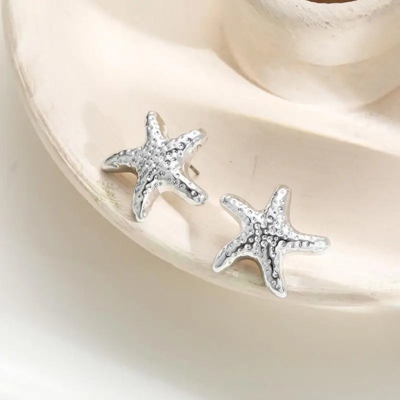 Pearl, Conch and Starfish Cute Boho Earrings