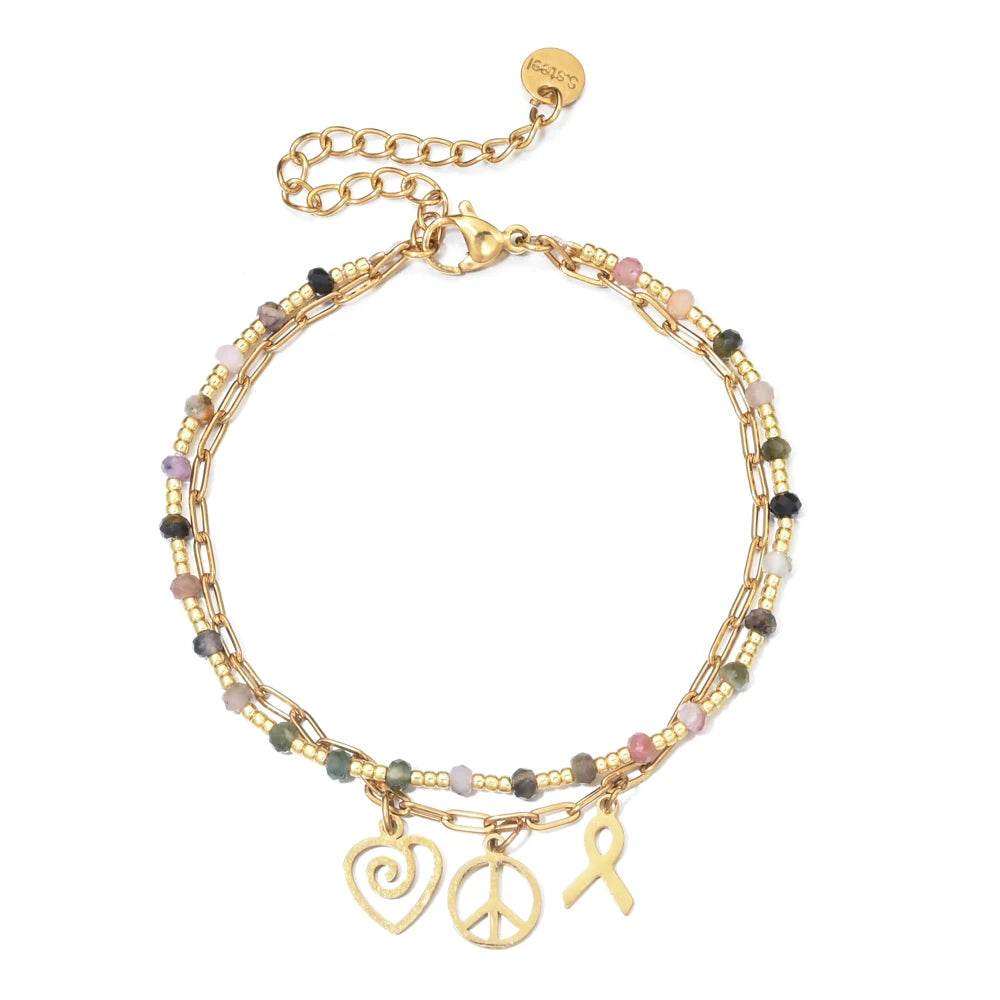 Evil Eye & Hamsa Hand Boho Bracelet