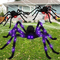 Light-up Spider Halloween Decoration,Big Lighted Spider for Scary Halloween Outdoor Indoor Yard Home Party Haunted House Décor - Charlie Dolly