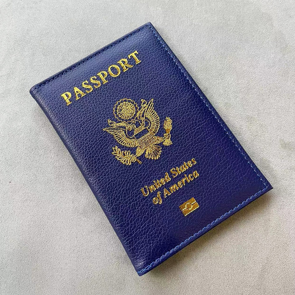 Personalised Passport Cover women With Name USA Cute Pink Personalized Passport Holder designer Travel Passport Case Pouch