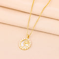 Vintage Style Oval Pearl Rose Pendant Stainless Steel Necklaces For Women Elegant Ladies Neck Chain Jewelry - Charlie Dolly