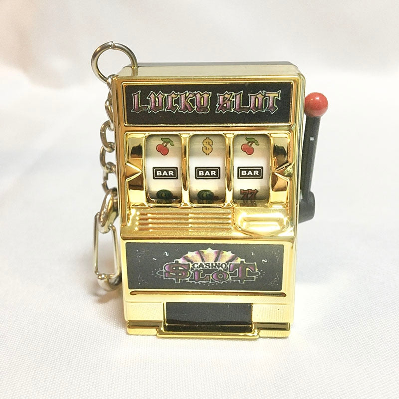 Keychain Toy Fruit Machine Slot Machine Key Chain Fun Creative Car Jewelry Key Chain Jewelry Wholesale