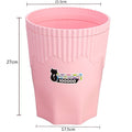 Creative Pink Waste Bin Anime Card Captor Sakura Plastic Trash Can Kawaii Cartoon Home Office Desktop Garbage Storage Basket New - Charlie Dolly
