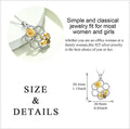 Rose Valley Sunflower Pendant Necklace for Women Bee Pendants Fashion Jewelry Girls Gifts YN063 - Charlie Dolly