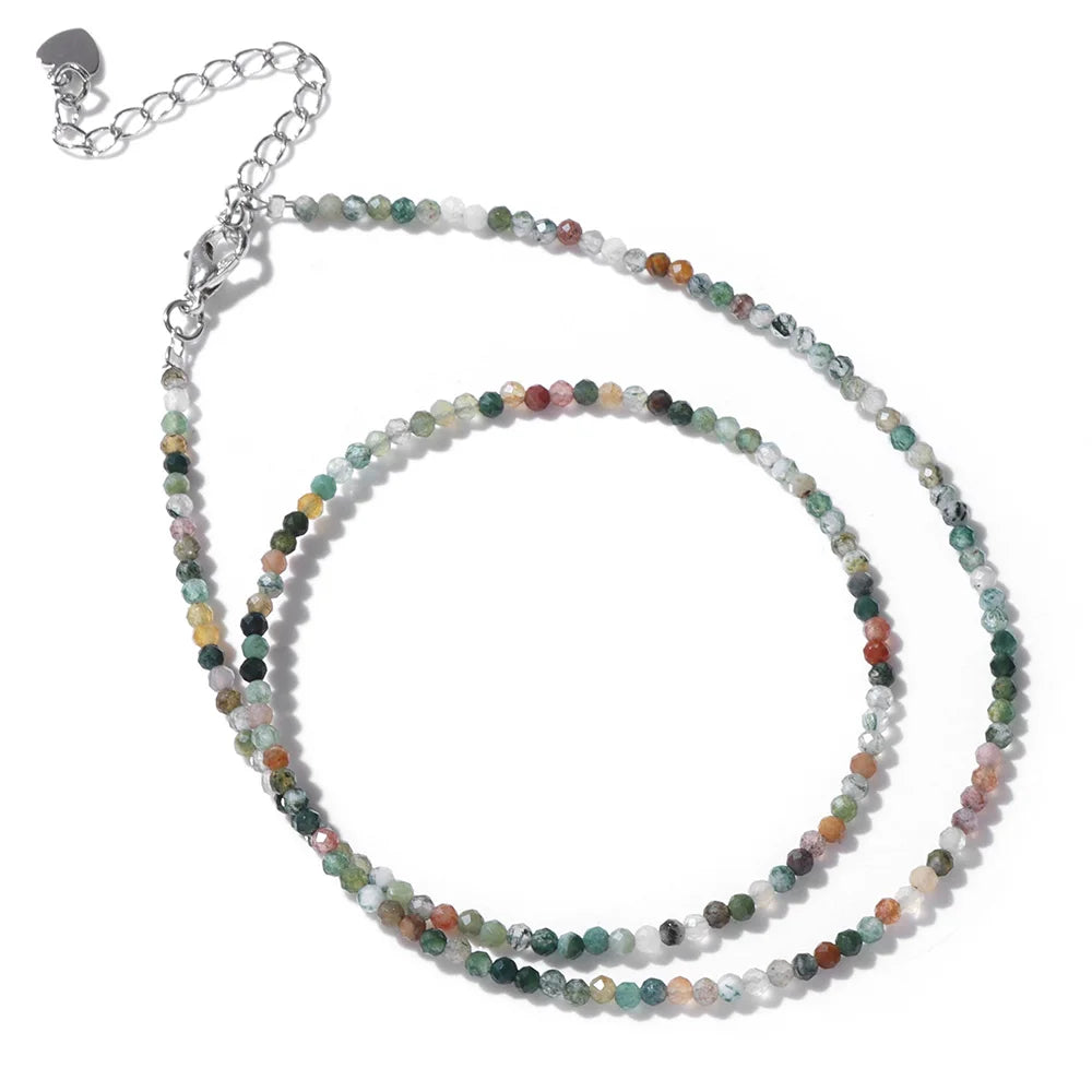 Crystal Stone Beaded Necklace