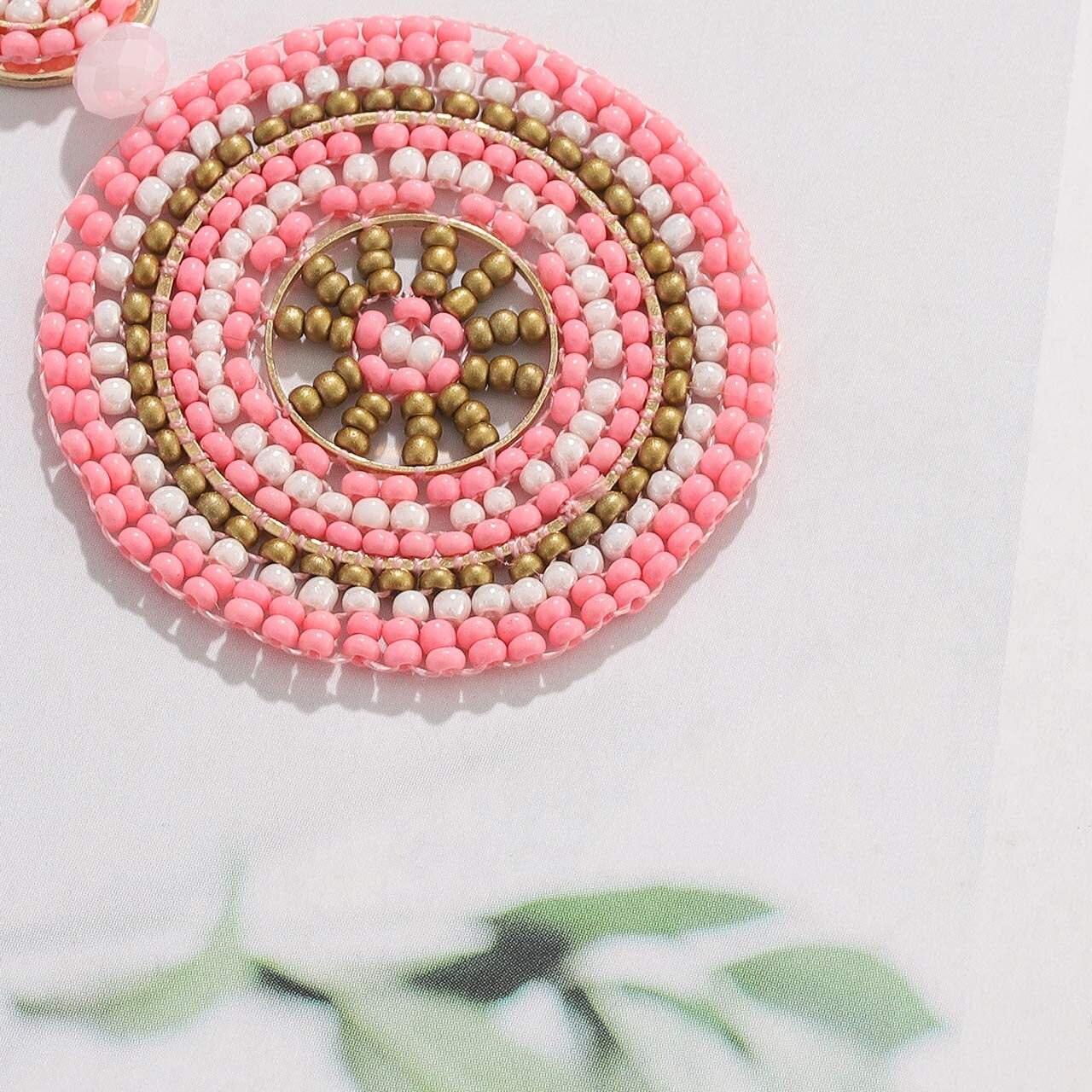 Top Quality Round Popular Earrings Handmade Jewelry Retro Ethnic Ladies Bohemian Earring