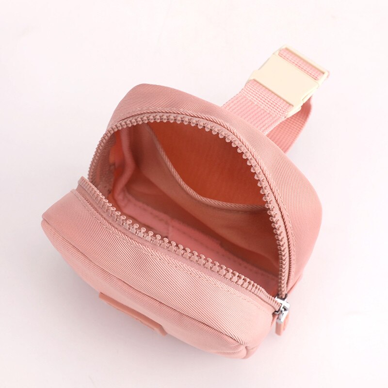 PURDORED 1 Pc 10 Colors Square Mini Coin Purse Women Business Card Case Credit Cards Wallet Coin Purse Zipper Card Purse Bag