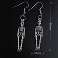 Earrings for Women Girls Drop Dangle Teens Charm Gift Party Simple Punk Cool Halloween Skull Cross Horror Skeleton Death Bat - Charlie Dolly
