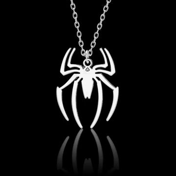 1Pc Retro Spider Necklace Punk Gothic Insect Pendant Keychain Trendy Charm DIY Jewelry Halloween Birthday Party Gift 2024 - Charlie Dolly
