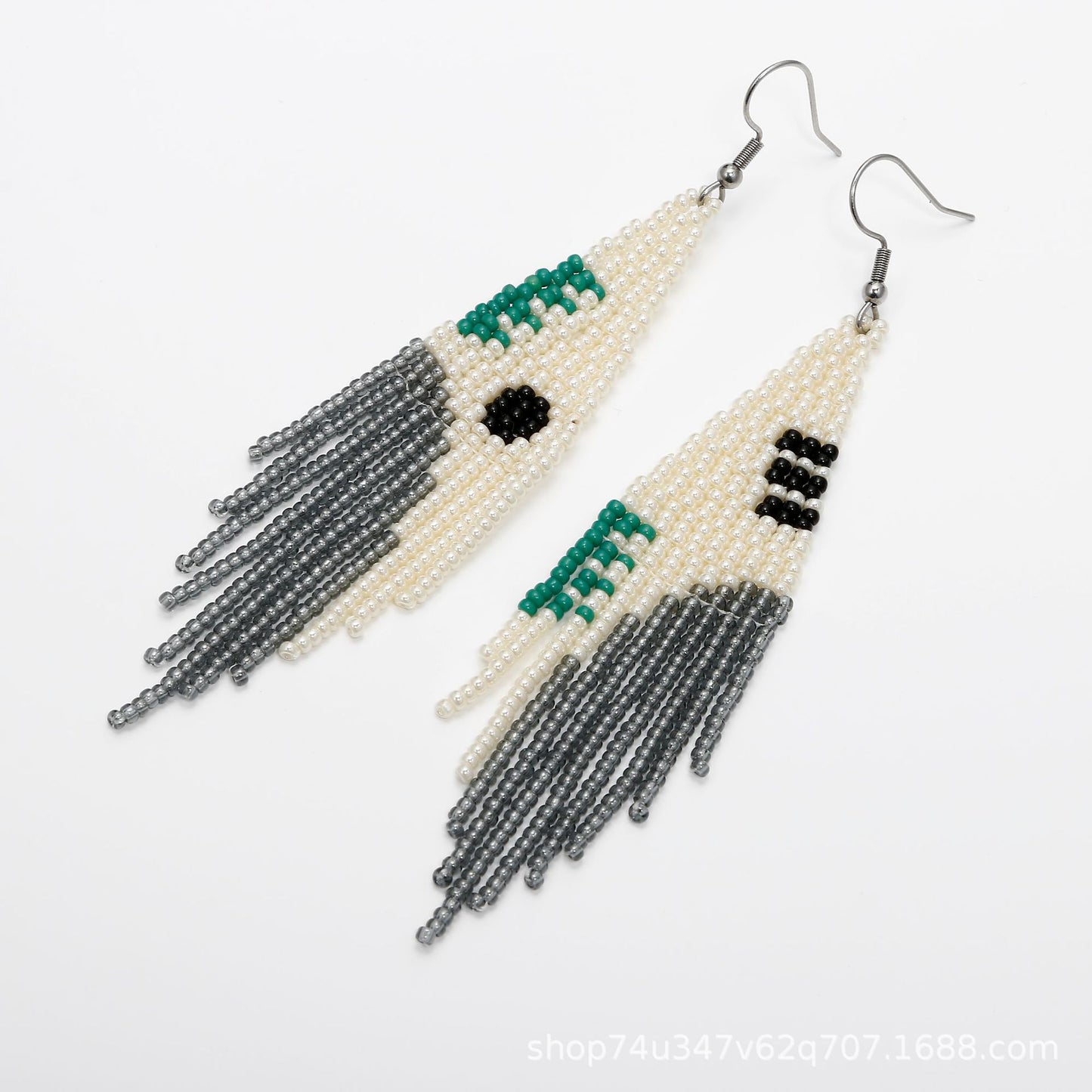 LIMAX Bohemian Earrings 2022 Beads Long Earrings Ethnic Style Drop Earings Fashion Jewelry Bijoux Femme Statement Earrings