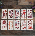 Halloween Temporary Tattoo Sticker Waterproof 3D Bite Mark Zombie Acars Wound Tattoo Sticker Halloween Party Cosplay Makeup Prop - Charlie Dolly