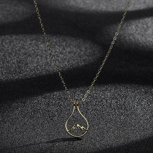 Cxwind Stainless Steel Holder Necklace, Mountain Jewelry, Wedding and Engagement Ring Guardian Necklace Wholesale - Charlie Dolly