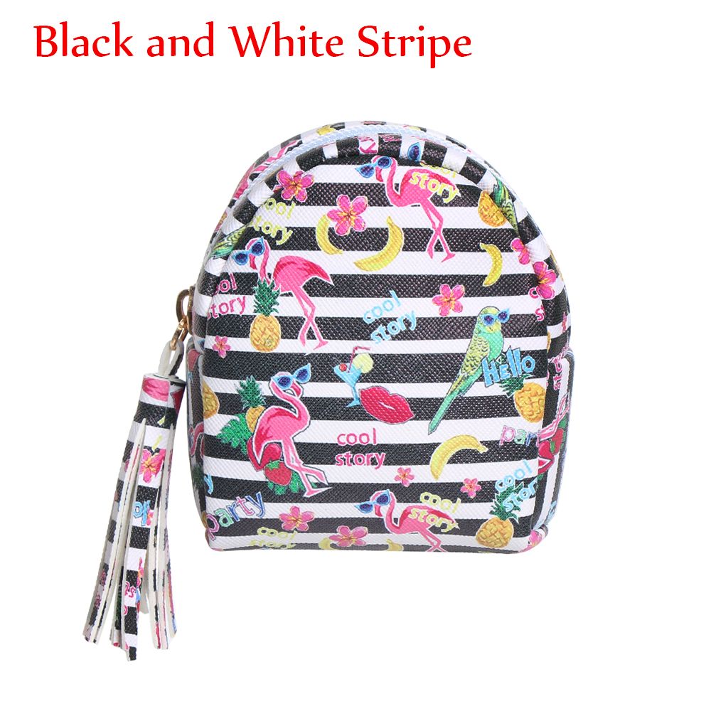 2023 Cartoon Women Girls Mini Coin Bag Cat Printed Coin Purse Keys Card Holder Wallet Money Bags Earphone Package Kids Gifts
