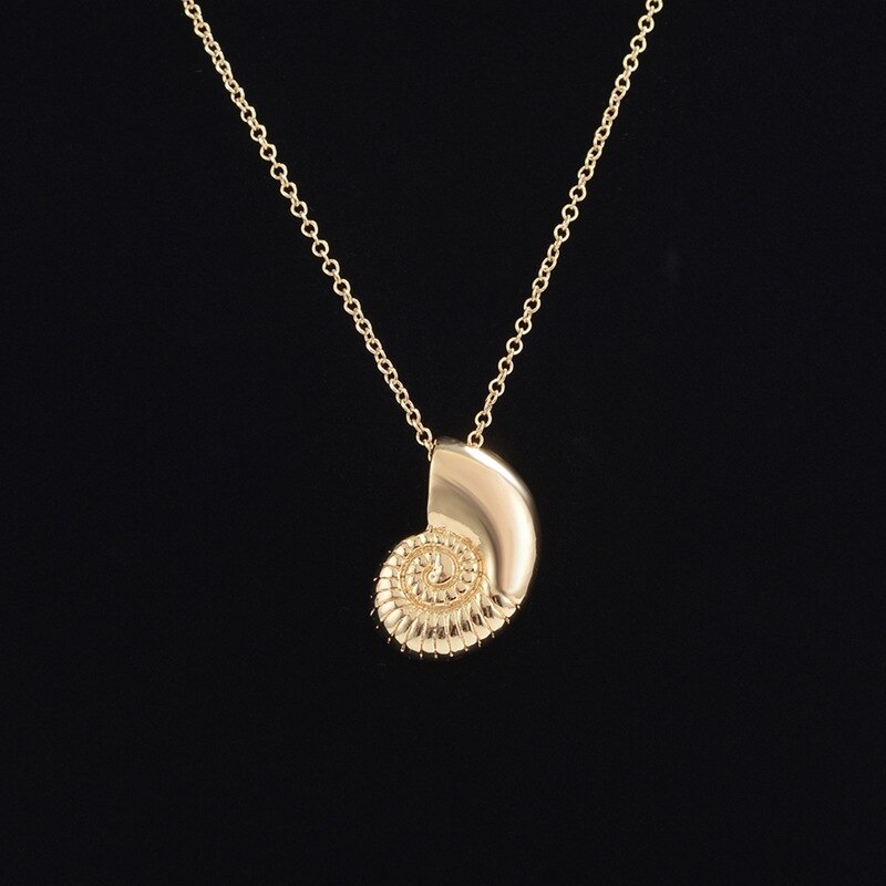 Simple Animal Conch Sea Snail Charms Ocean Shell Pendant Choker Necklaces Ins Crafting Women Birthday Gift Jewelry Accessories