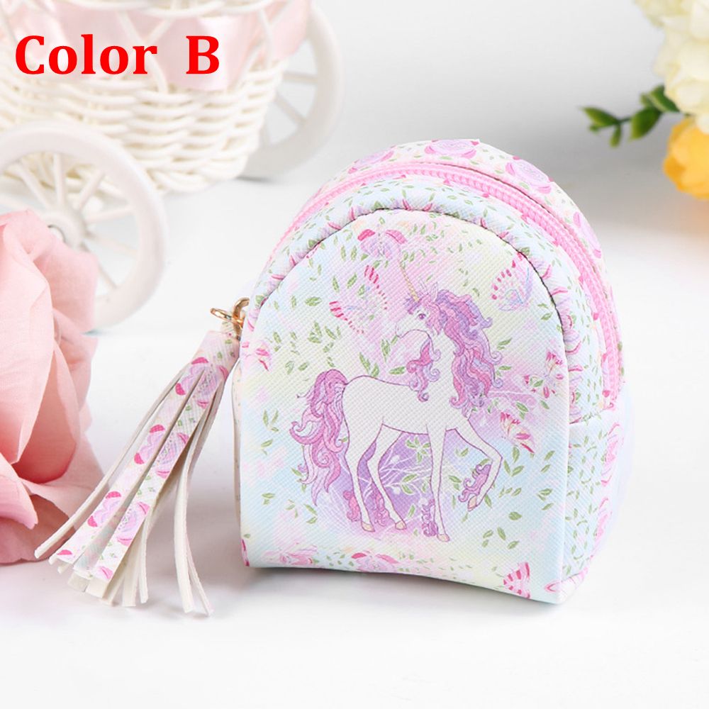 2023 Cartoon Women Girls Mini Coin Bag Cat Printed Coin Purse Keys Card Holder Wallet Money Bags Earphone Package Kids Gifts