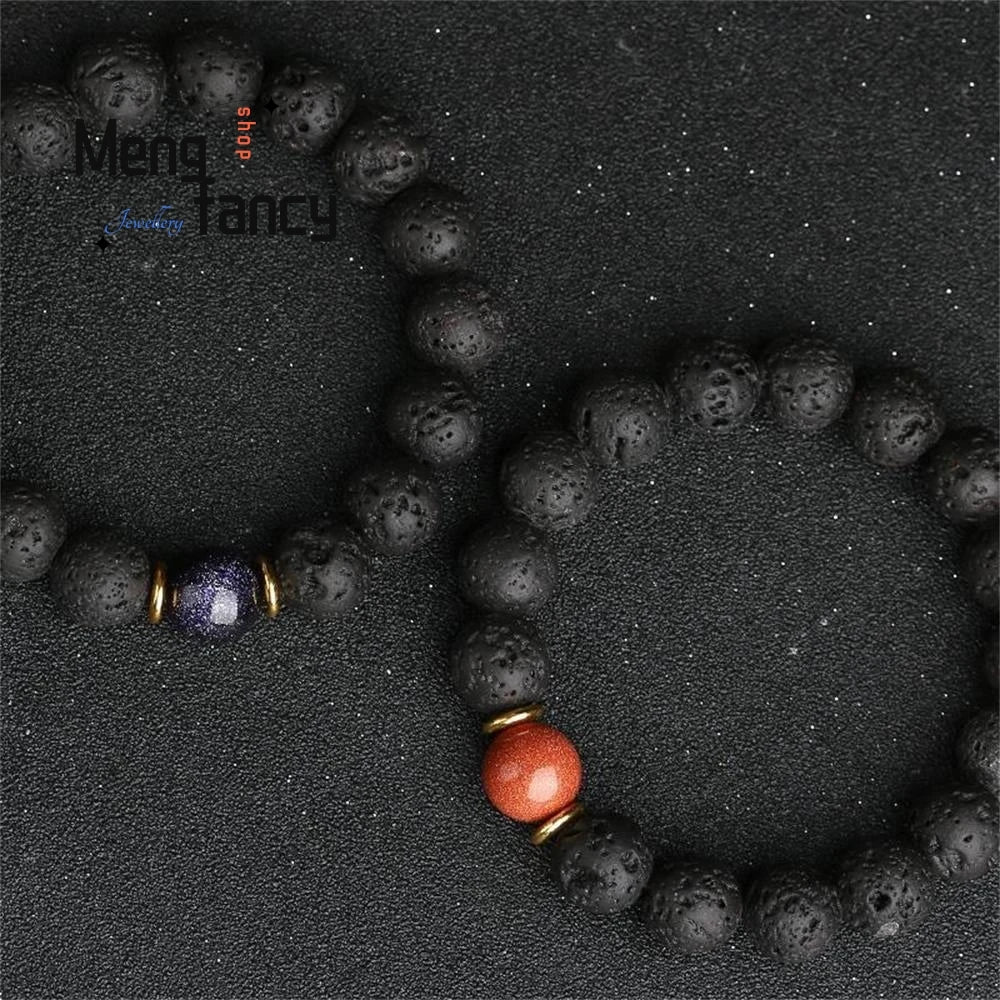Volcanic Lava Stone Boho Bracelet