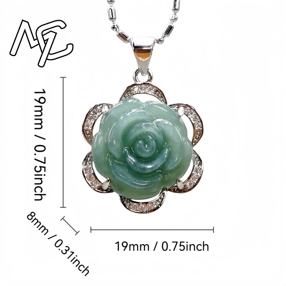 S925 Silver Burmese Jade Flower, Gourd & Butterfly Adjustable Ring, Sacred Amulet