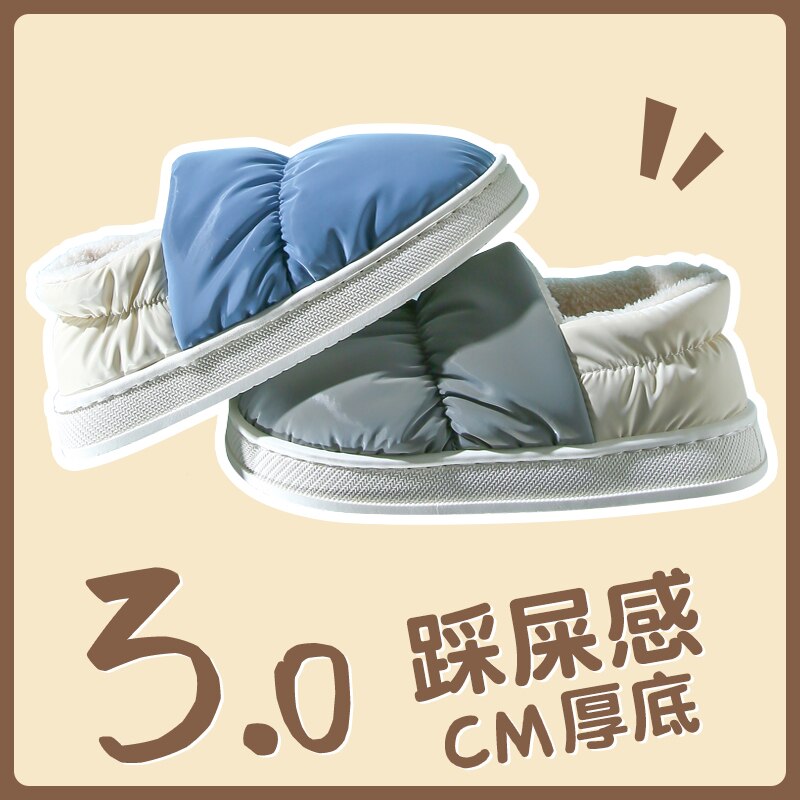 EOFK Women Slipper Winter Thick Bottom House Warm Short Plush Couple Fashion Casual House Daily Woman Shoes Footwear