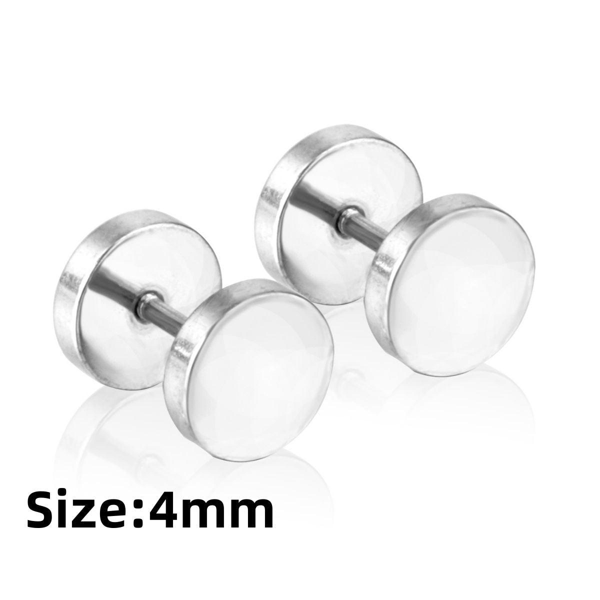 LUXUKISSKIDS Roman Numerals Men's Earrings Gothic Black Studs Steel Korean Fashion For Women 2023 Trendy Punk CZ Hiphop Piercing