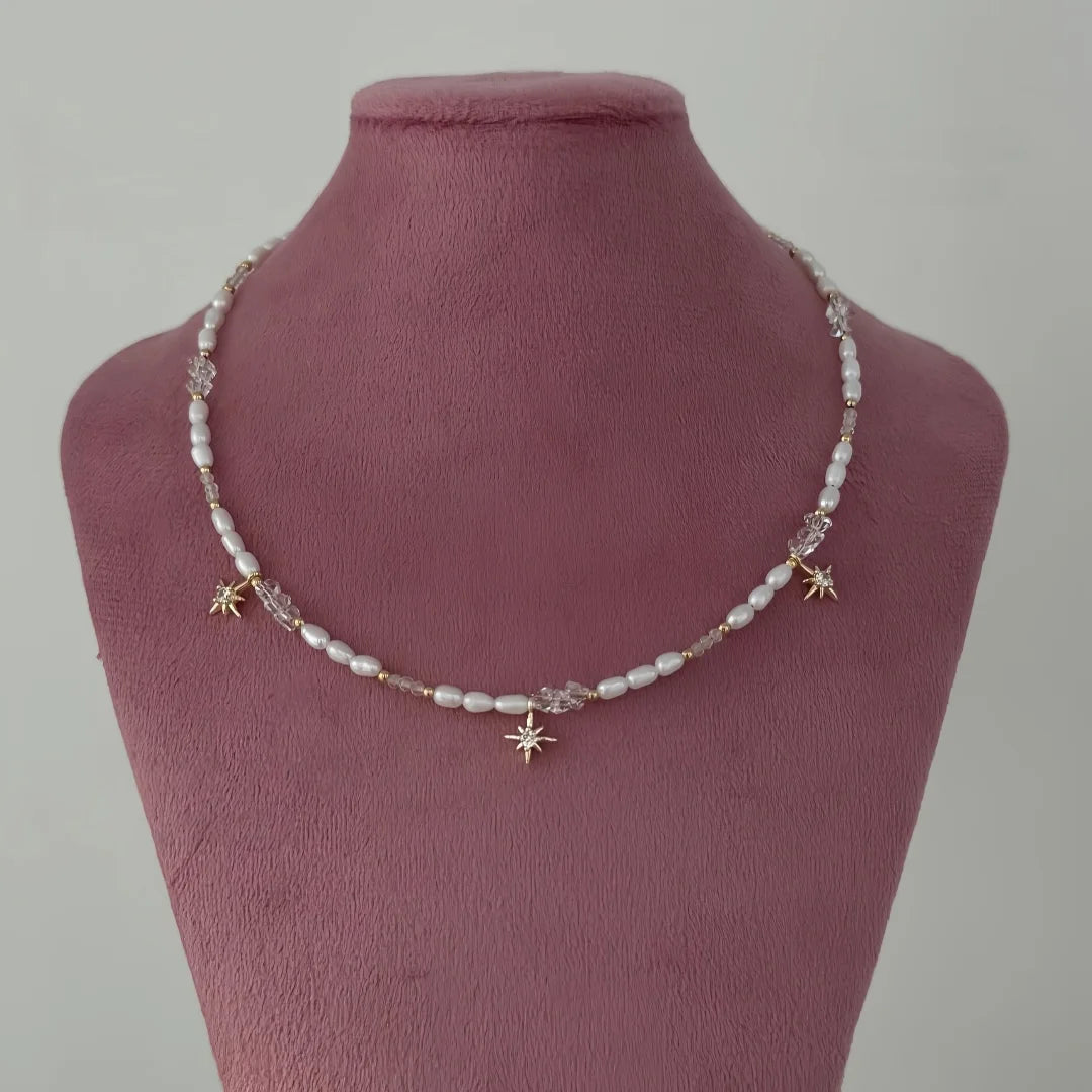 Transparent Crystal Zircon Heart Necklace Jewelry