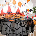 Halloween Black Lace Placemat Happy Halloween Party Decorations 2024 For Home Spider Web Tablecloth Kitchen Dining Table Covers - Charlie Dolly