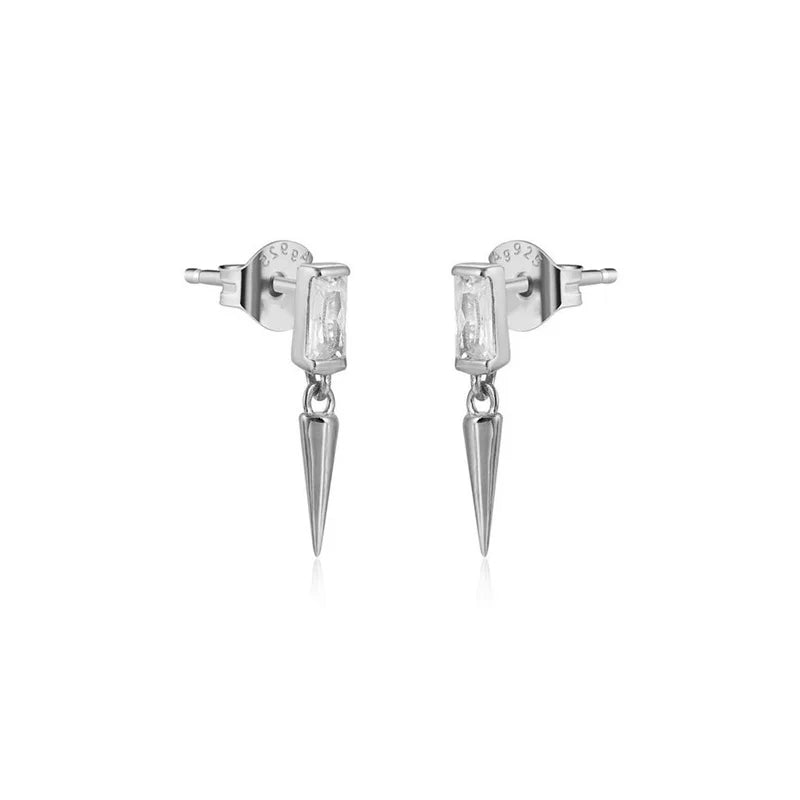 Gold Plated Cubic Zirconia Stud Earrings Jewelry
