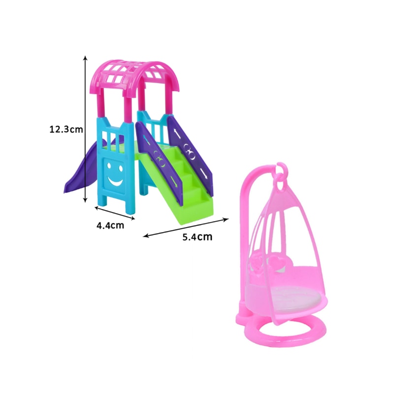 Hot Sale Cute Kawaii Pink 10 Items/Lot Miniature Dollhouse Furniture Accessory Kids Toys Kitchen Cooking Things For Barbie Game
