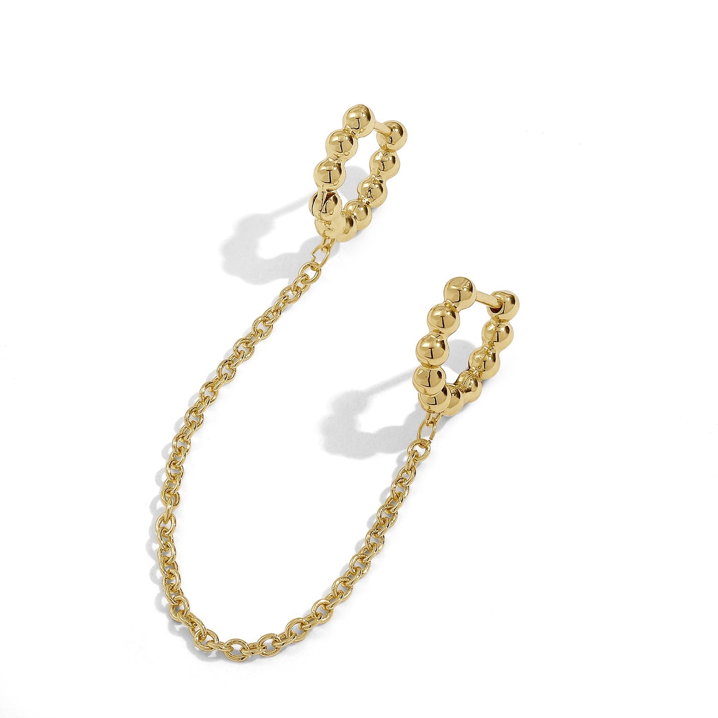 New Fashion Circle Ear Cuff Piercing Earrings for Women Men Gold plated Huggie Unisex Double Piercing Hoop Earing Female Brincos