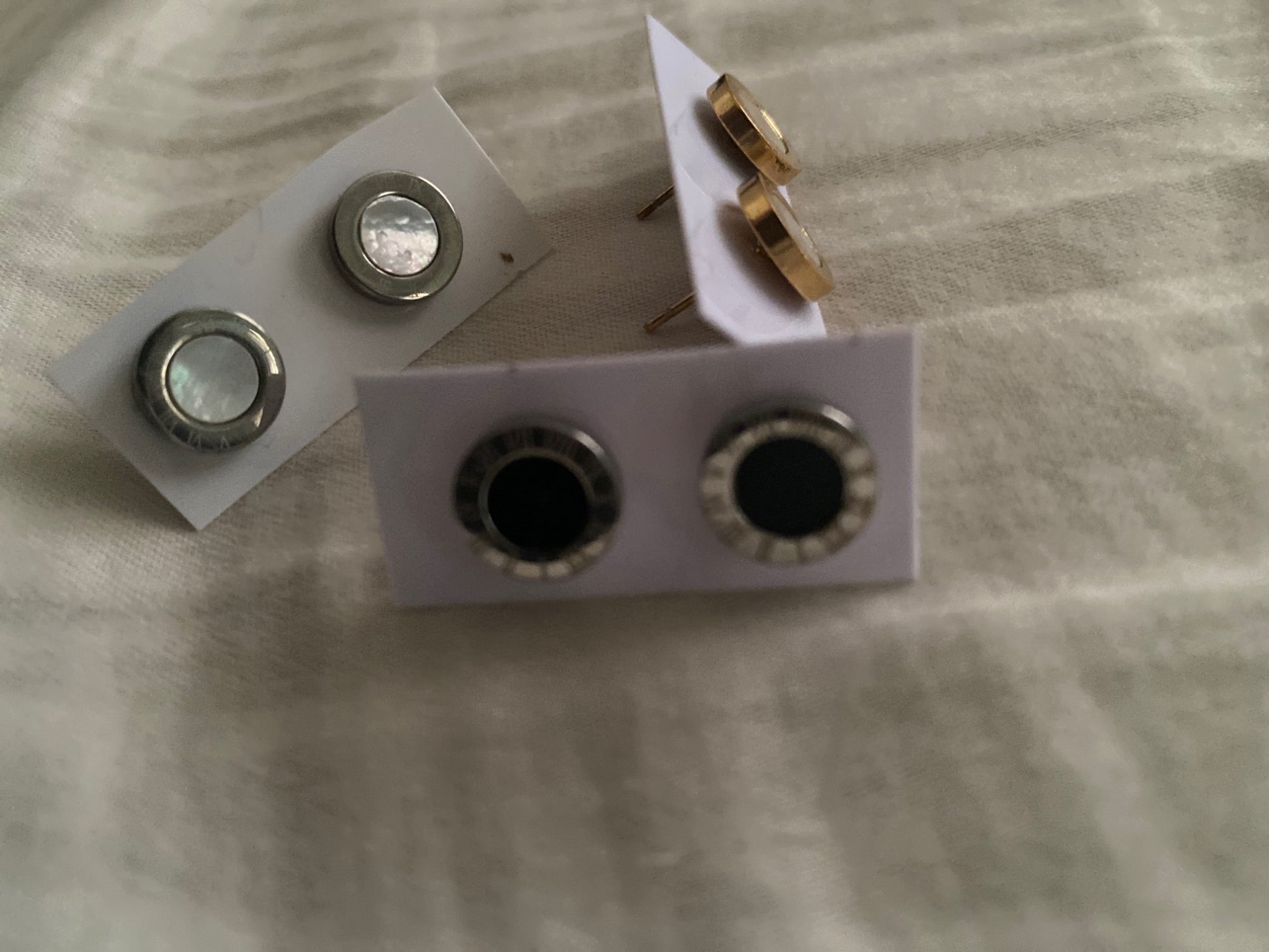 LUXUKISSKIDS Roman Numerals Men's Earrings Gothic Black Studs Steel Korean Fashion For Women 2023 Trendy Punk CZ Hiphop Piercing - Charlie Dolly