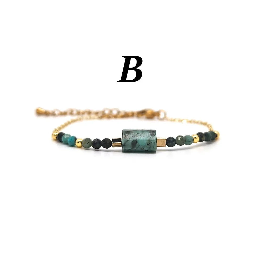 Natural Turquoise & Amazonite Bracelet