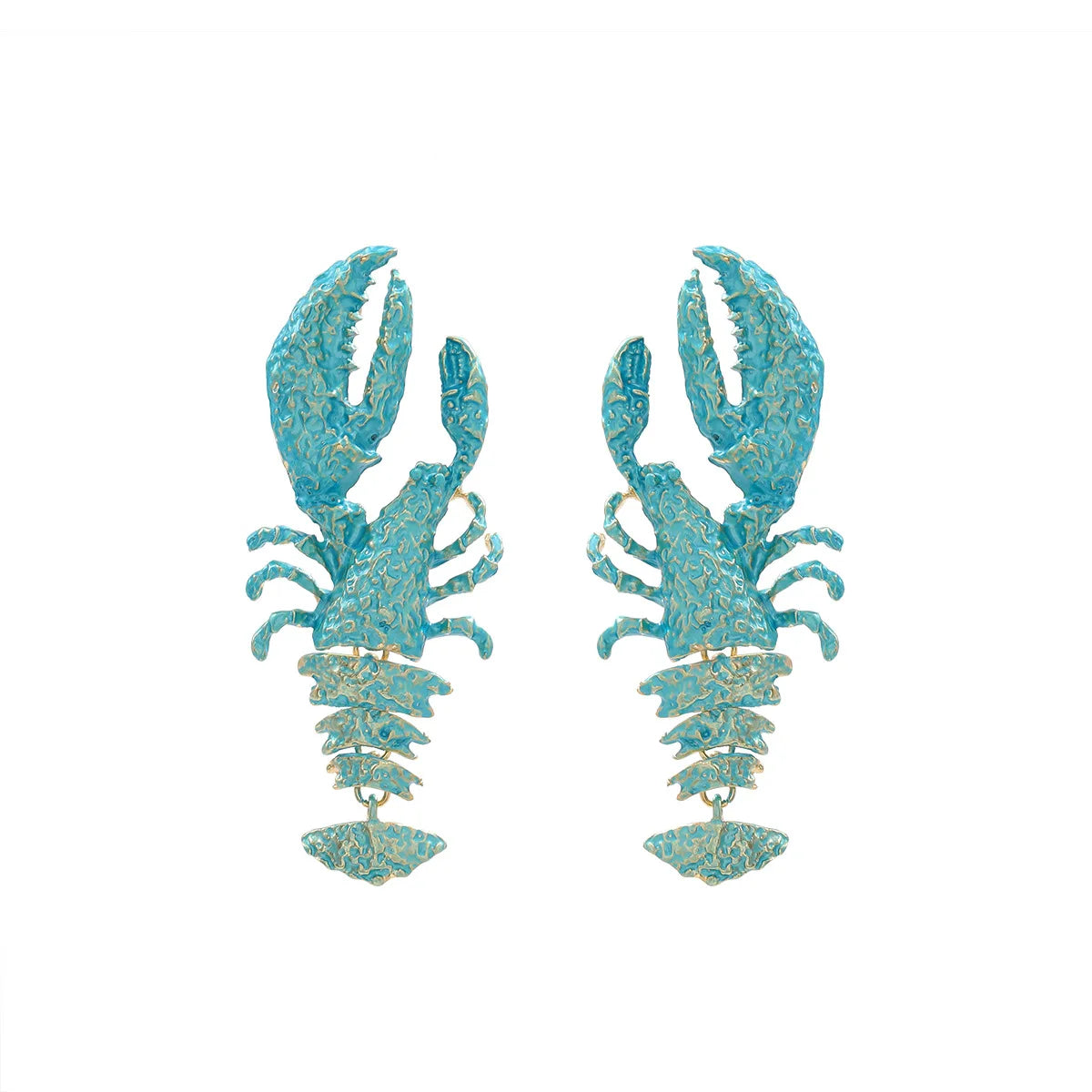 Enamel Lobster Ocean Drop Earrings Jewelry