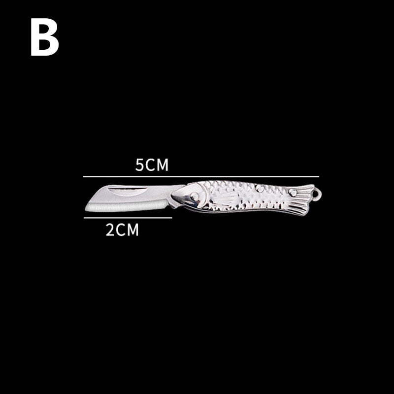 Outdoor Mini Portable Folding Knife Miniature Self Defense Keychain Pocket Knives for Survival Tools Stainless Steel EDC Pendant