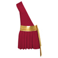 Men's Ancient Greek God Halloween Party Costume Cosplay One Shoulder Strap Skirts Knight Warrior Theatrical Performance Outfit - Charlie Dolly