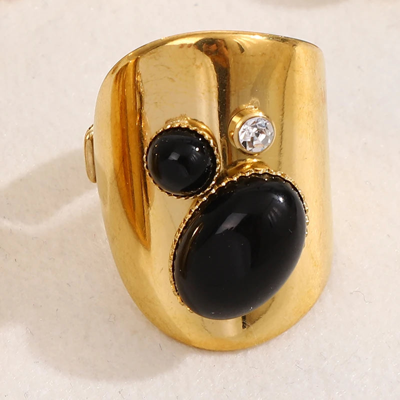 Vintage Boho Zircon Statement Ring