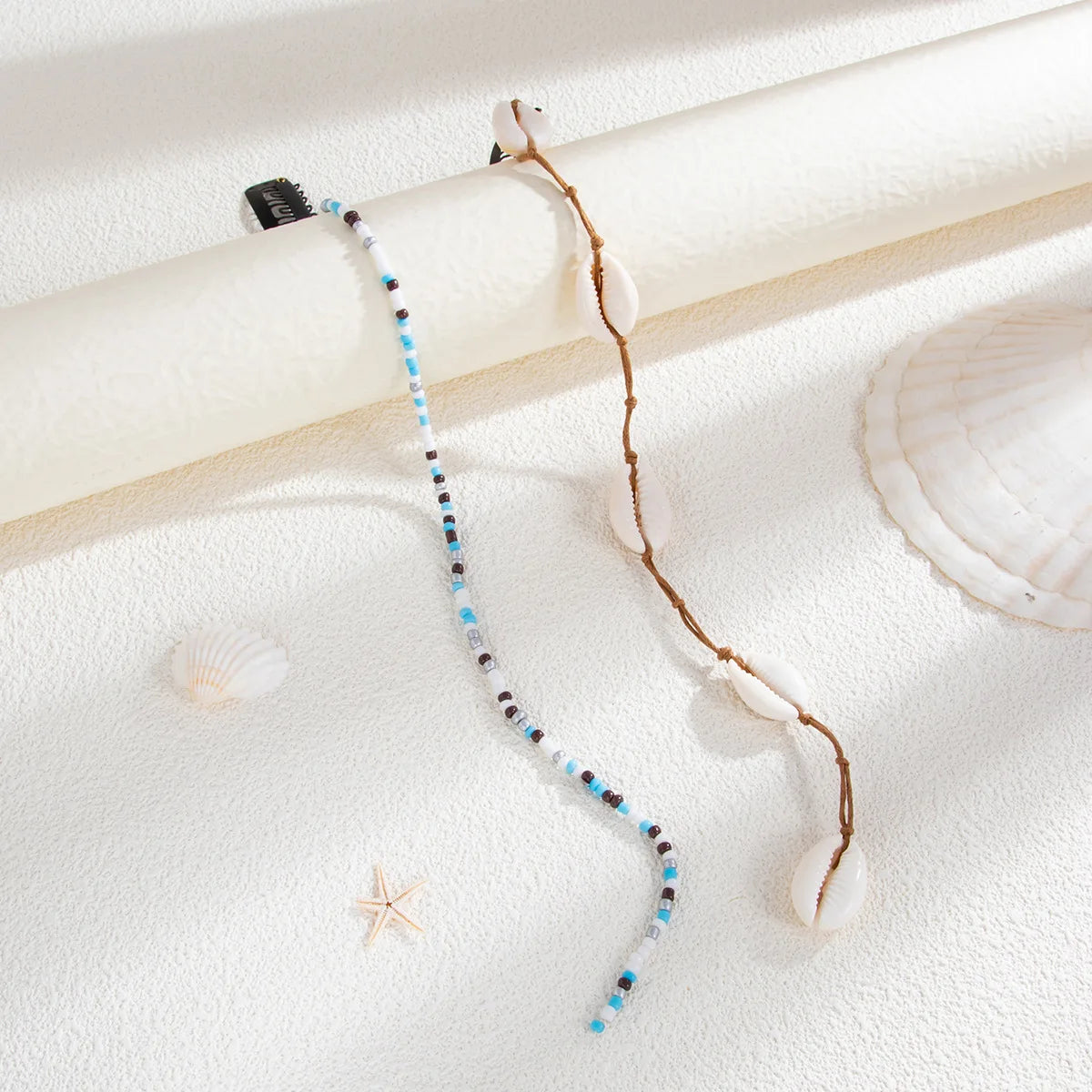 Shell Bead Mermaid Boho Hair Extension Strand