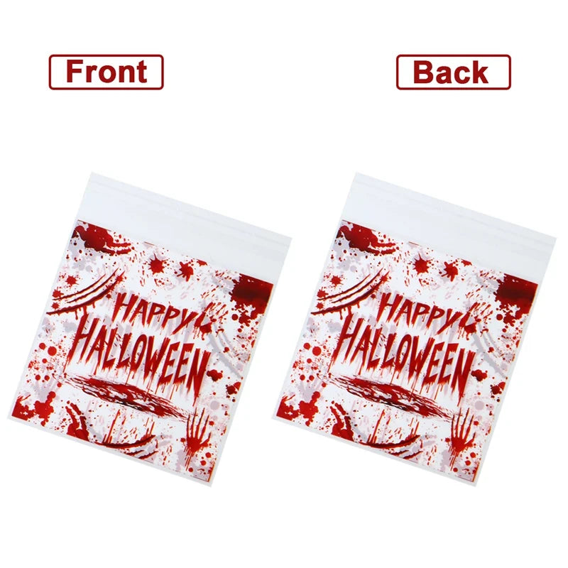 50PCS Halloween Candy Bags Halloween Party Decorations For Home 2024 Packaging Bag Pumpkin Party Ghost Halloween Decor Supplies - Charlie Dolly