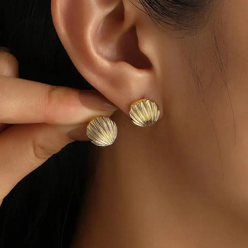 Pearl, Conch and Starfish Cute Boho Earrings